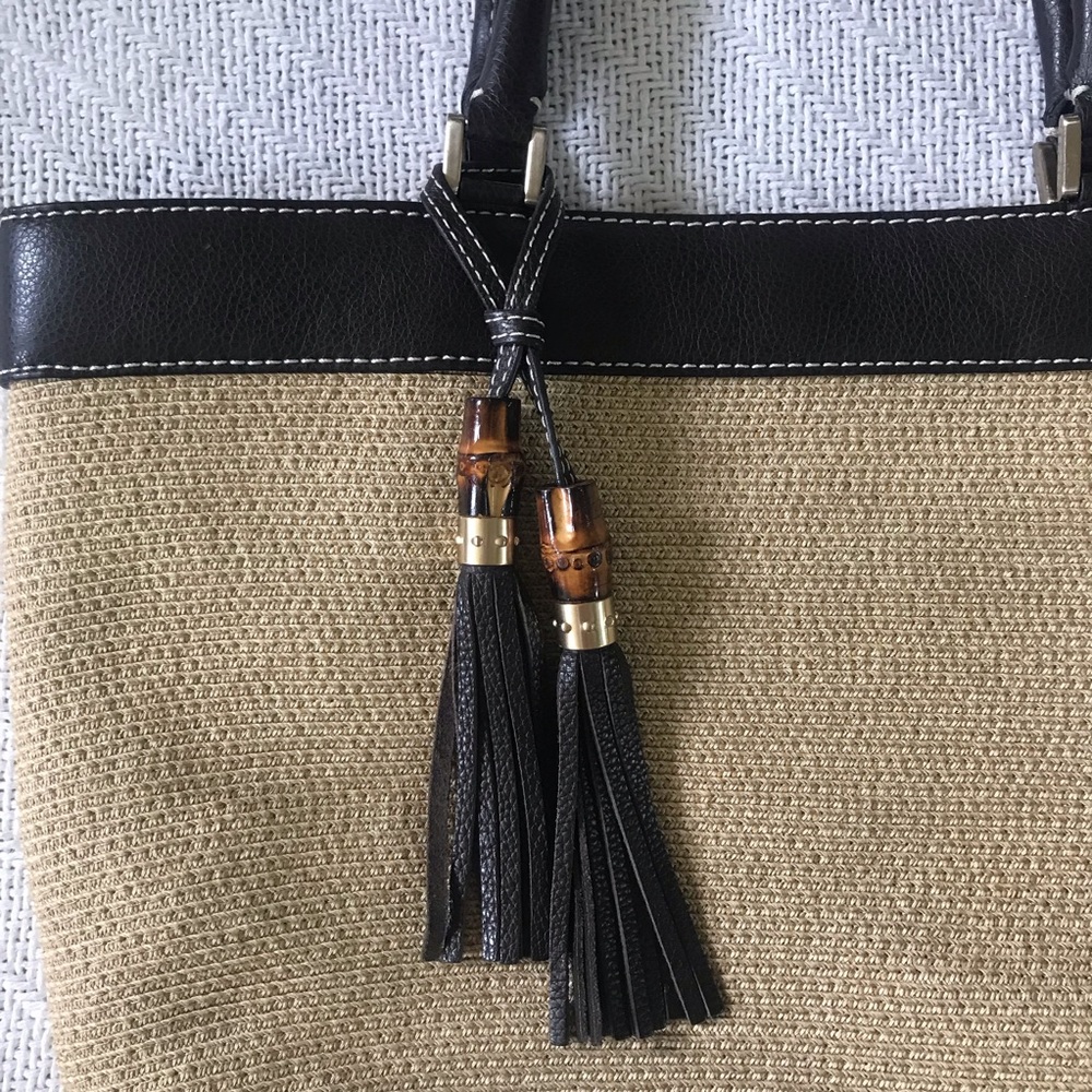 Talbots Straw Tote - Picture 3 of 4
